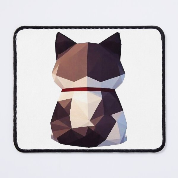 Item preview, Back Low poly cat design designed and sold by FreshArtFusion.
