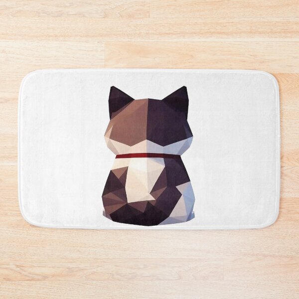 Item preview, Back Low poly cat design designed and sold by FreshArtFusion.