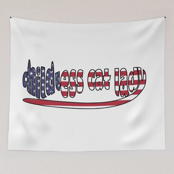 Item preview, NDVH Childless Cat Lady designed and sold by Nik’s T-Shirts.