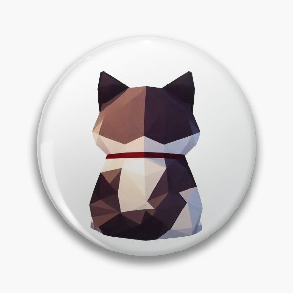 Item preview, Back Low poly cat design designed and sold by FreshArtFusion.