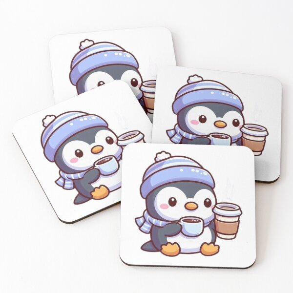 Item preview, penguin with coffee designed and sold by Eternalski.