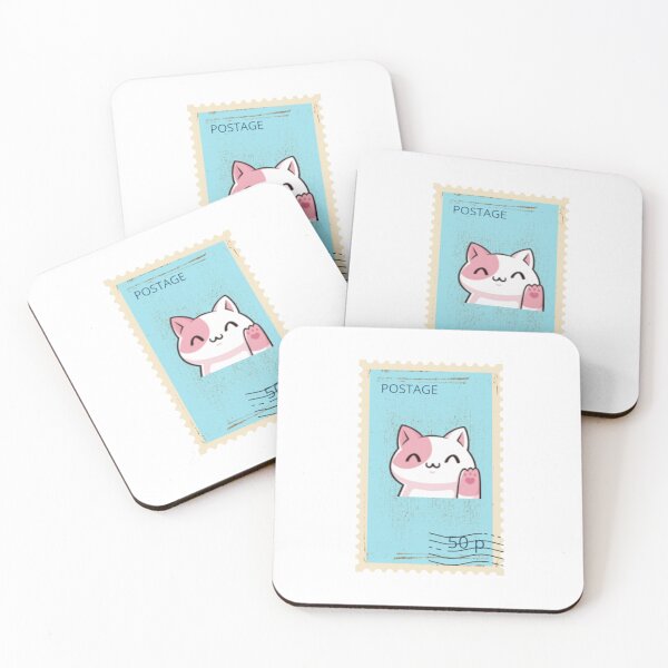 Item preview, Neko hi postage designed and sold by Luisalaspu.