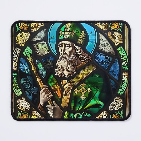 Item preview, Saint Patrick Stained Glass Art designed and sold by mebraart.