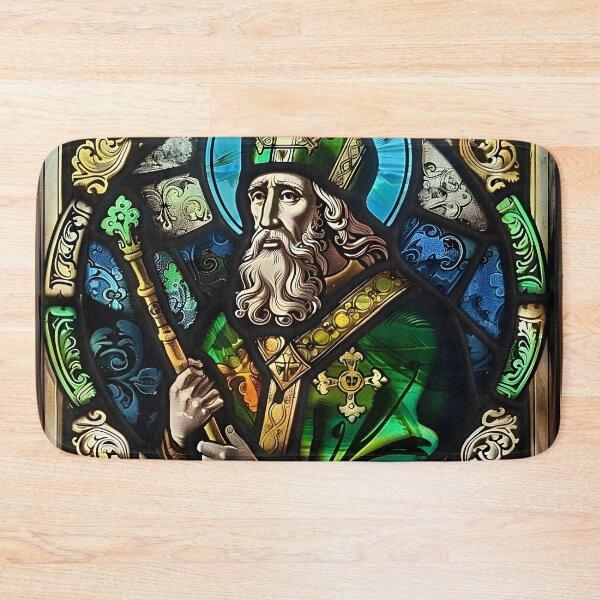 Item preview, Saint Patrick Stained Glass Art designed and sold by mebraart.