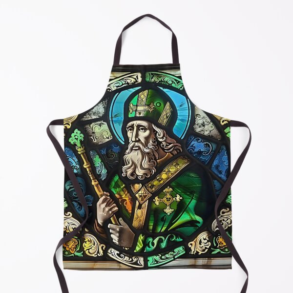 Item preview, Saint Patrick Stained Glass Art designed and sold by mebraart.