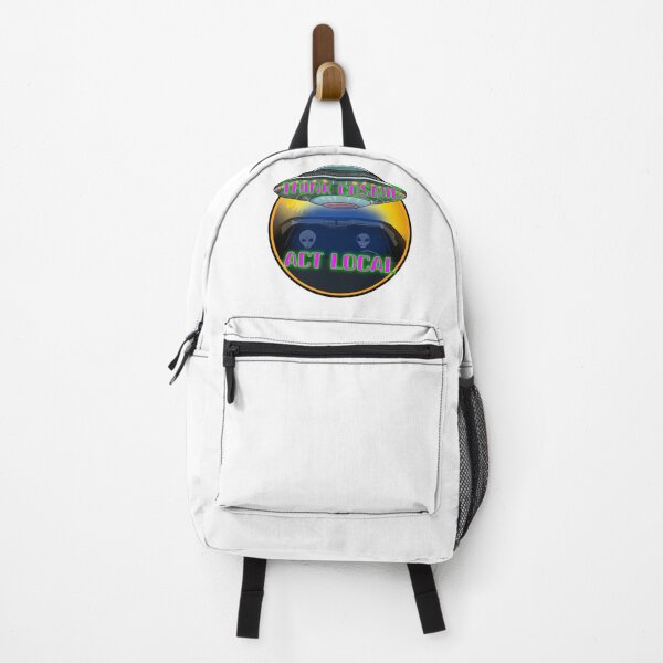 Item preview, Think Cosmic, Act Local: UFO Design designed and sold by GrizzlyCollective.