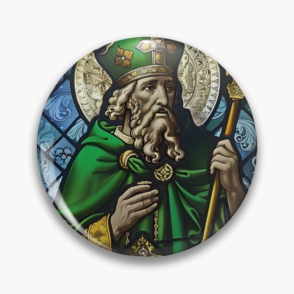 Item preview, Saint Patrick in Stained Glass designed and sold by mebraart.