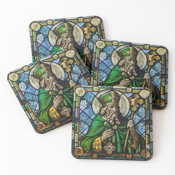Item preview, Saint Patrick in Stained Glass designed and sold by mebraart.