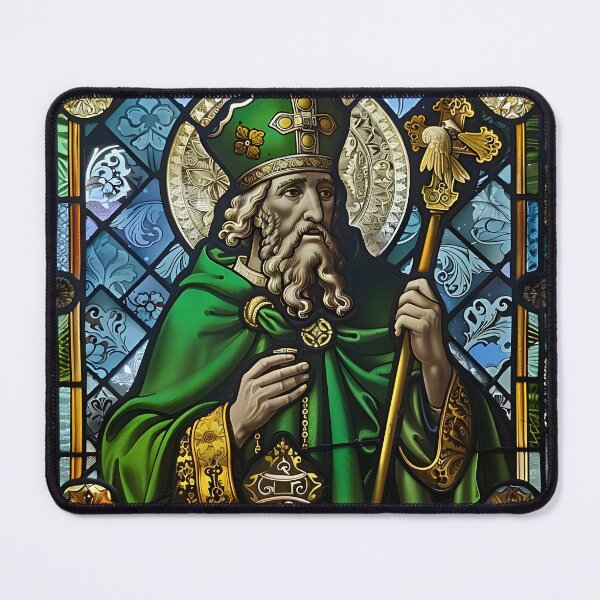 Item preview, Saint Patrick in Stained Glass designed and sold by mebraart.