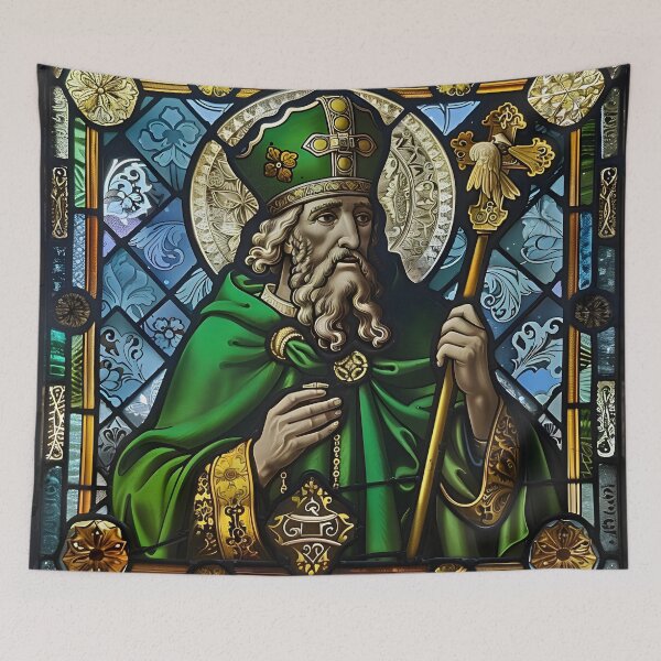 Item preview, Saint Patrick in Stained Glass designed and sold by mebraart.