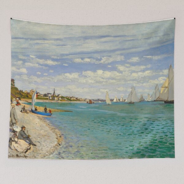 Aperçu de l'œuvre Régate Claude Monet à Sainte-Adresse créée et vendue par TeeARTHY.