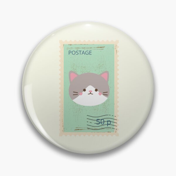 Item preview, Postage stamp cat designed and sold by Luisalaspu.