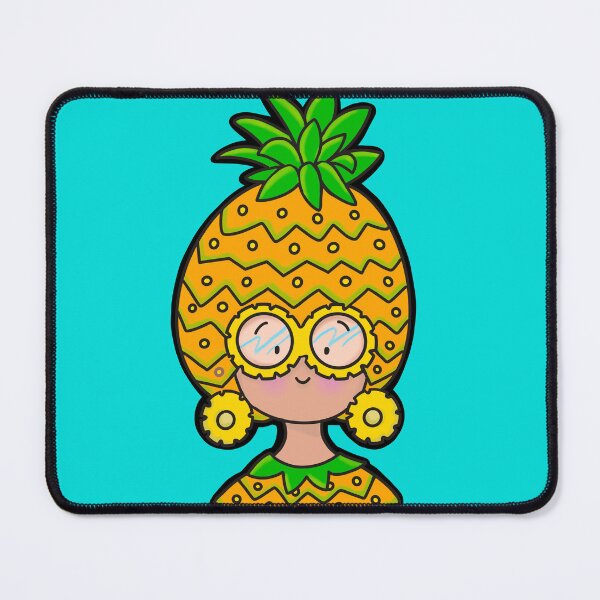 Item preview, Pineapple Head Kawaii Cute Girl designed and sold by chocolatefund.