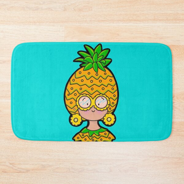 Item preview, Pineapple Head Kawaii Cute Girl designed and sold by chocolatefund.