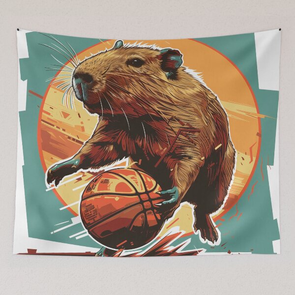 Item preview, Basketball Capybara - Sports Cap designed and sold by WaveVisions.