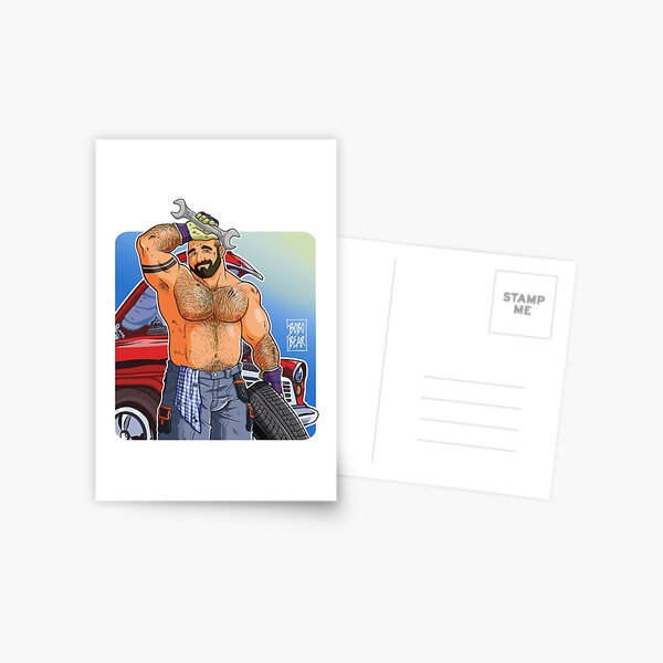 CARLOS LIKES CARS Postcard
