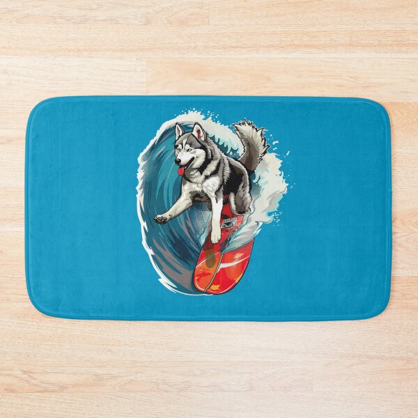 Item preview, Surfing Husky designed and sold by VelvetRoom.