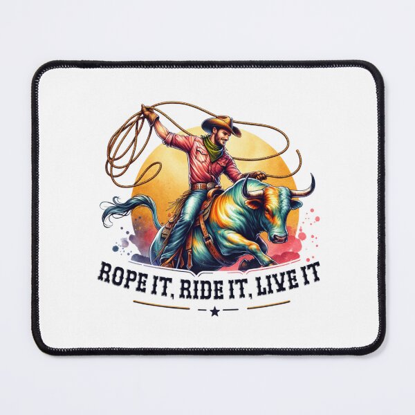 Item preview, Wild West Watercolor Collection - Rope it, ride it, live it, Premium Western Apparel, Accessories & Home Decor designed and sold by artedigital99.