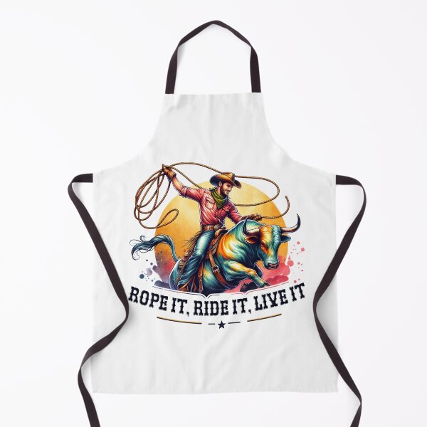 Artikelvorschau, Wild West Aquarell-Kollektion – Rope it, ride it, live it, Premium-Western-Bekleidung, Accessoires und Heimdekor entworfen und verkauft von artedigital99.