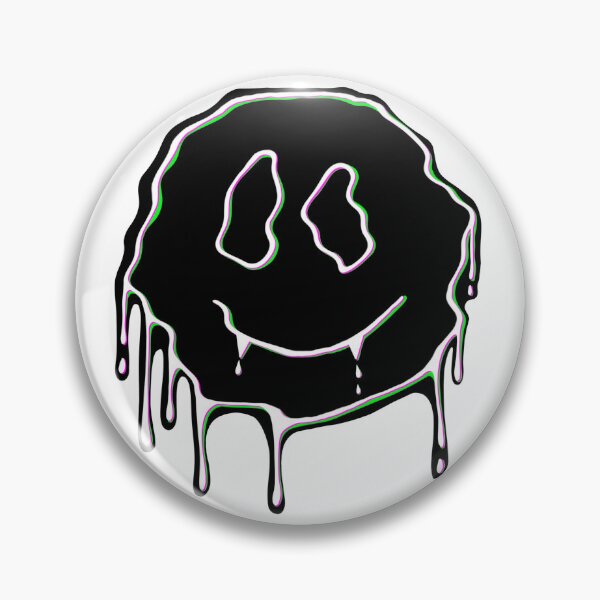 Item preview, Pink and green melting smiley  designed and sold by ashstash.
