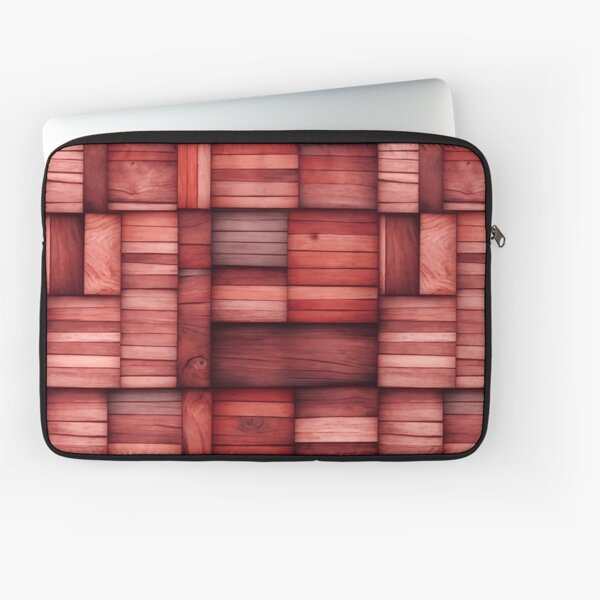 Item preview, Stacked Wood Pattern in Warm Red and Natural Tones designed and sold by MeLYQc.