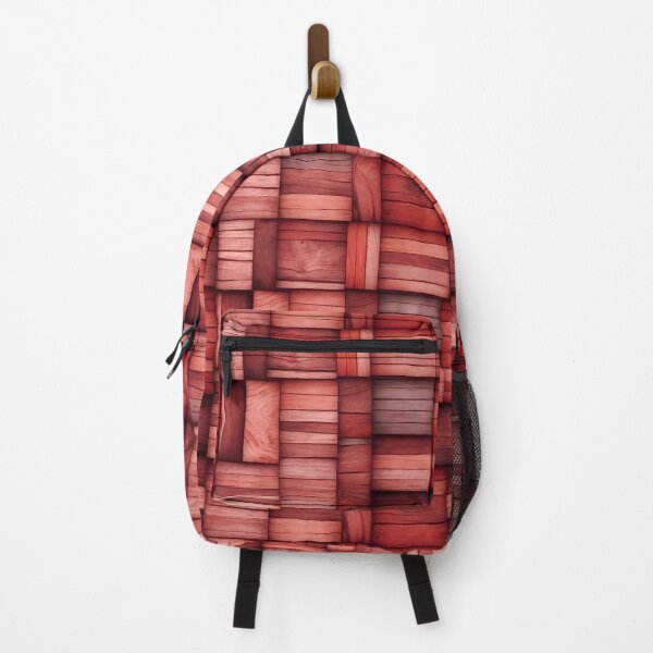 Item preview, Stacked Wood Pattern in Warm Red and Natural Tones designed and sold by MeLYQc.