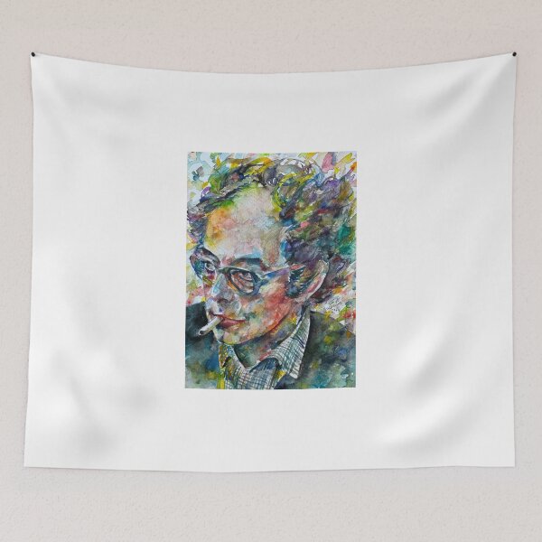 Item preview, JEAN-LUC GODARD watercolor portrait designed and sold by lautir.