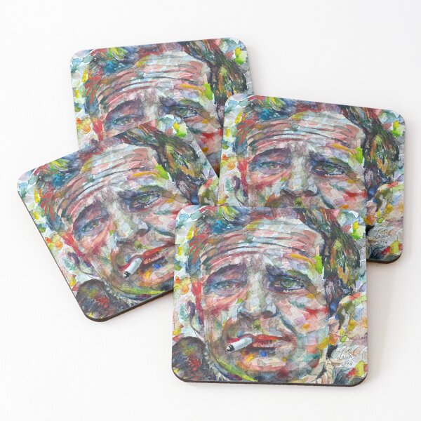 Item preview, FRANCOIS TRUFFAUT watercolor portrait designed and sold by lautir.