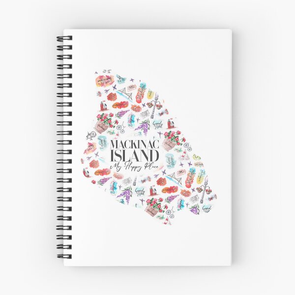 Item preview, Mackinac Island Silhouette Watercolor designed and sold by Jarrod Vandenberg.