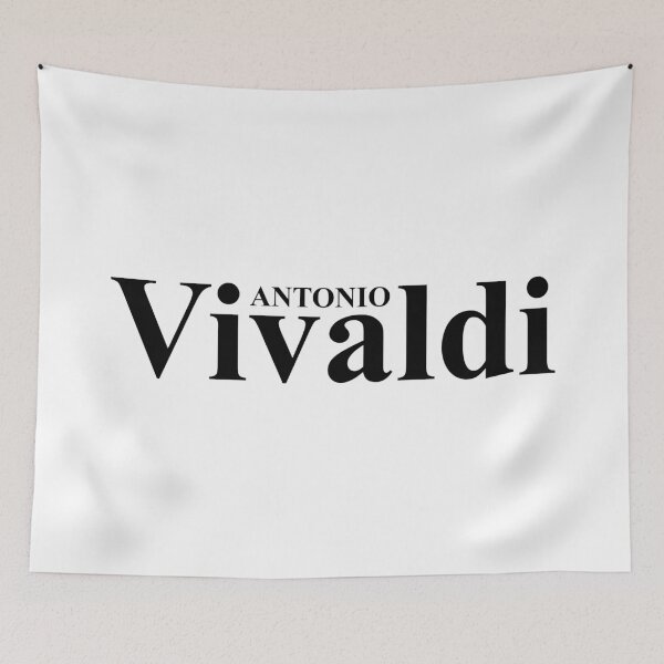 Item preview, Antonio Lucio Vivaldi - TNR - Black - RB designed and sold by GrandArtists.
