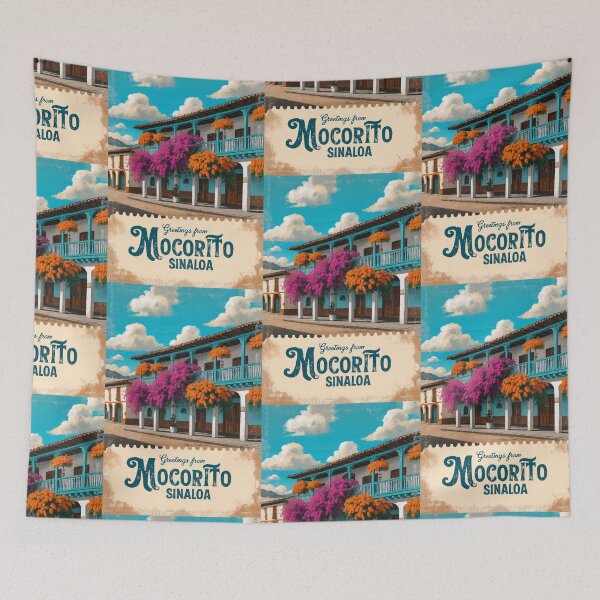 Item preview, Mocorito Sinaloa Mexico Magic Town Postcard Vintage Travel designed and sold by TravelPostcardGems.