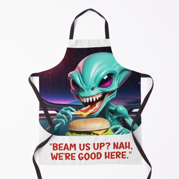 Item preview, Alien eating a Burger designed and sold by Wilfried van Dokkumburg.