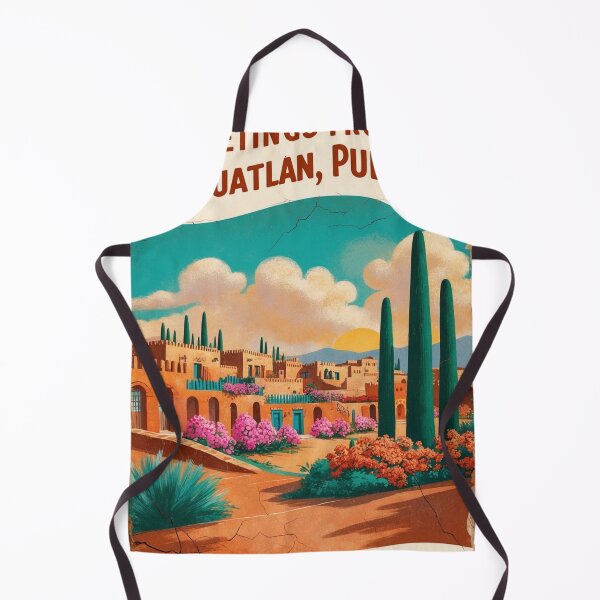Item preview, Pahuatlán Puebla México Pueblo Mágico Postal Vintage Travel designed and sold by TravelPostcardGems.