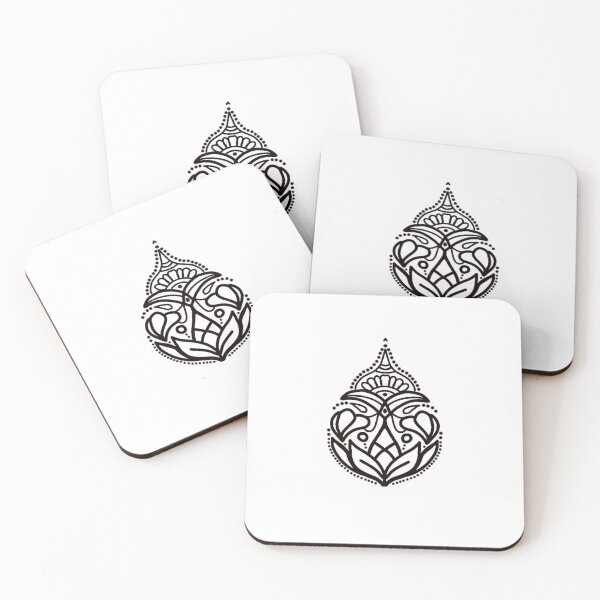 Item preview, Black folk motif designed and sold by Kalpa.