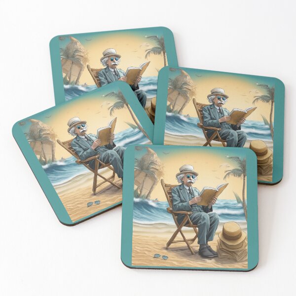 Item preview, "Einstein's Beach Getaway: Theoretical Physics and Relaxation" designed and sold by Artisticanvas.