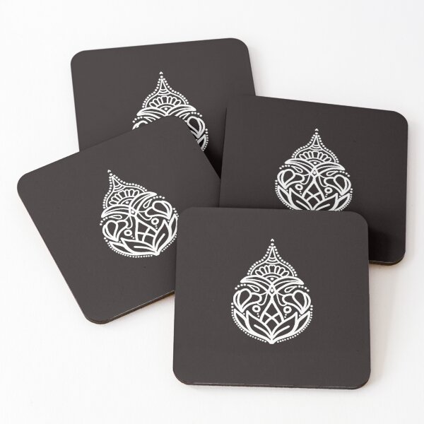 Item preview, White folk motif designed and sold by Kalpa.