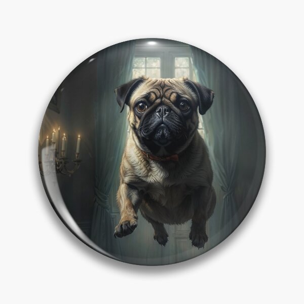 Item preview, Pug in Haunted Mansion designed and sold by AliceWhiteDF.