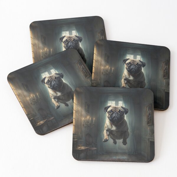 Item preview, Pug in Haunted Mansion designed and sold by AliceWhiteDF.