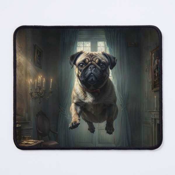 Item preview, Pug in Haunted Mansion designed and sold by AliceWhiteDF.