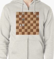 Game of Chess, #bishop, #capture, #castle, #check, #checkmate, #chess, #chessboard, #chessman Zipped Hoodie