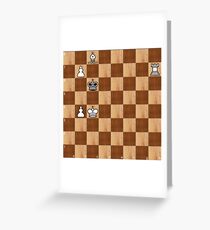 Game of Chess, #bishop, #capture, #castle, #check, #checkmate, #chess, #chessboard, #chessman Greeting Card