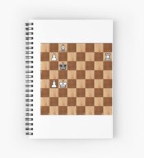 Game of Chess, #bishop, #capture, #castle, #check, #checkmate, #chess, #chessboard, #chessman Spiral Notebook