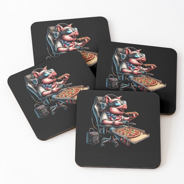 Item preview, Pig Pizza American 4th Of July Gaming Controller Gamer designed and sold by Artistoos.