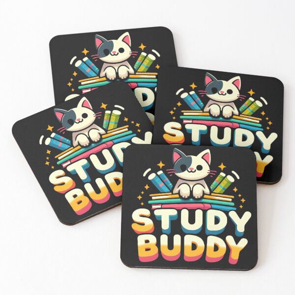Item preview, A Cute Cat With Study Buddy designed and sold by Haji  Kamora.