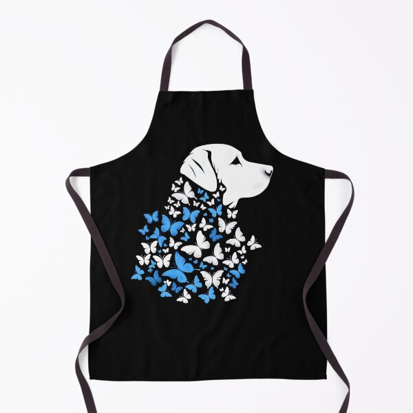 Item preview, Labrador retriever silhouette with butterflies, and colorful tropical butterflies, labrador retriever lovers, gift for golden retriever lovers designed and sold by Collagedream.