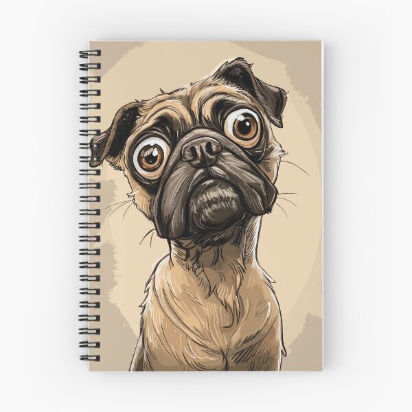 Item preview, Pug Caricature designed and sold by Liededrom..