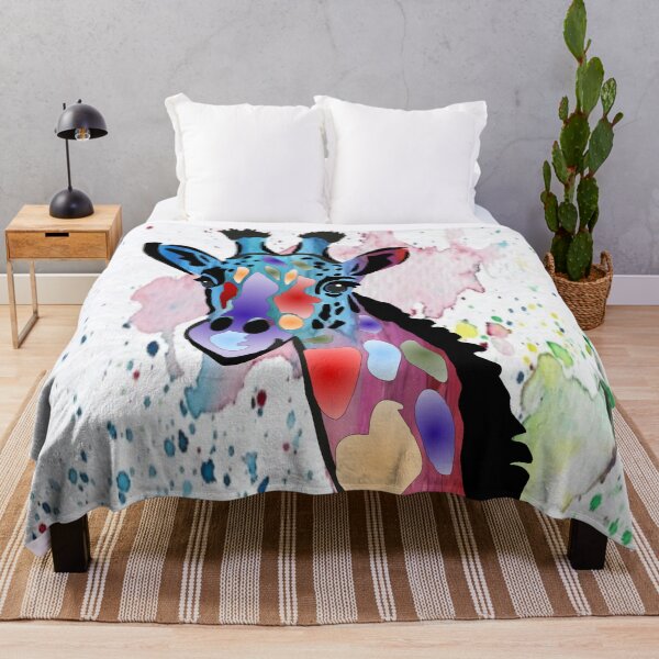 Item preview, Rainbow Giraffe 1 on Watercolor designed and sold by m2inspiration.