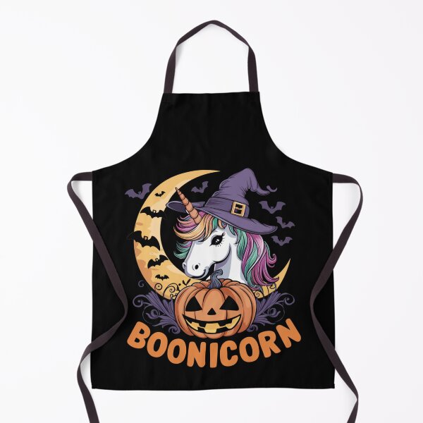 Item preview, Boonicorn Halloween Unicorn Witch Pumpkin Moon Bats designed and sold by Hananiah Merch.