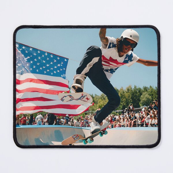 Item preview, Usa flag and Skateboarding Olympics designed and sold by savarona.