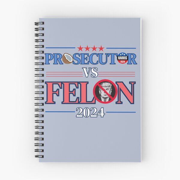 Item preview, Prosecutor VS Felon 2024 Kamala Harris vs Donald Trump designed and sold by Nabucodonoshop.